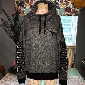 COPY - VS PINK SEQUIN COWL NECK SIZE MEDIUM